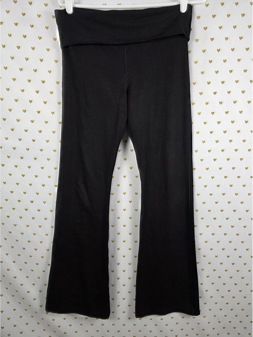 Victorias Secret PINK BLING Rhinestone LOVE Flared Yoga Pants Leggings Medium - Picture 3 of 5